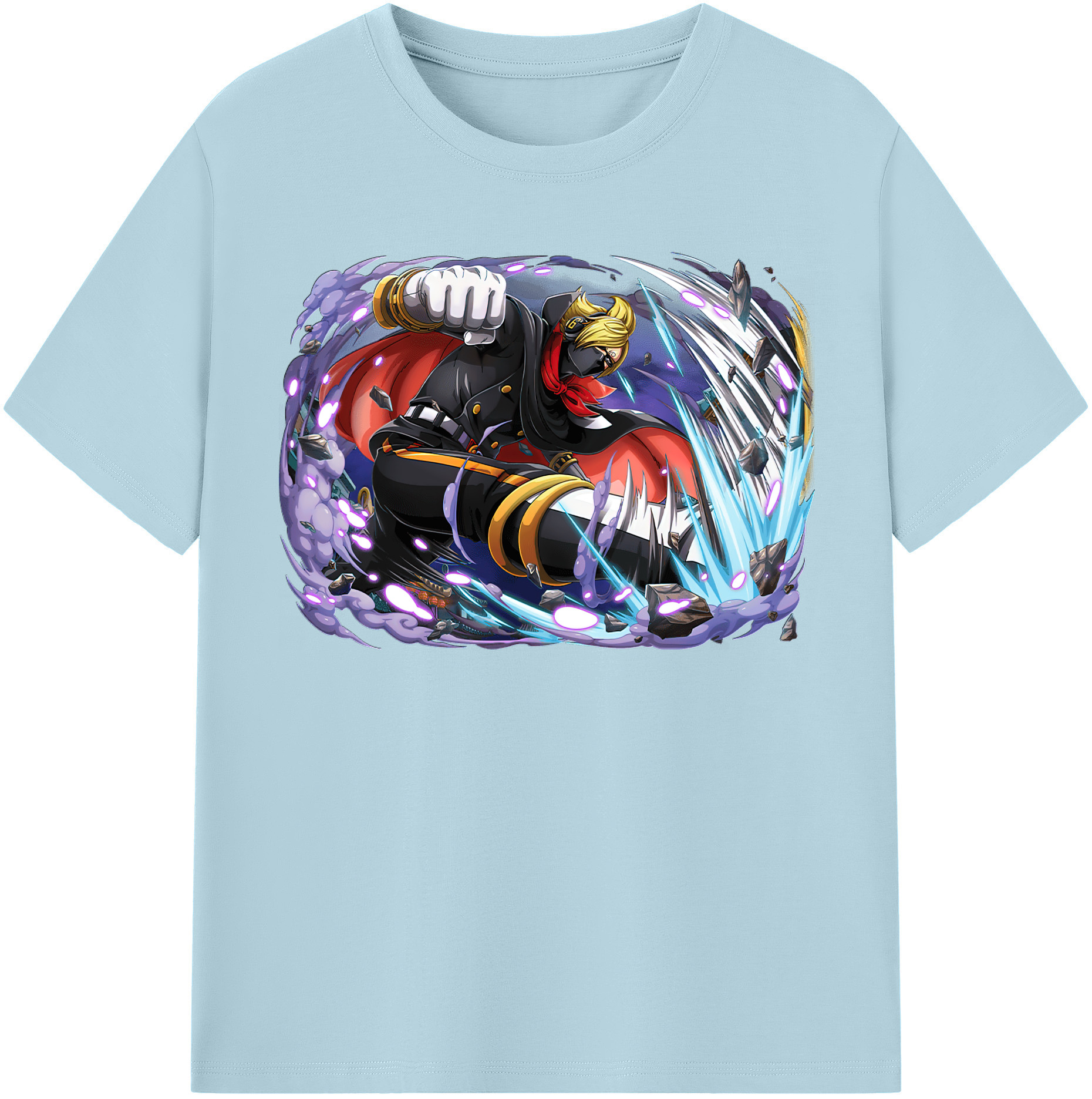 ワンピース ロロノア・ゾロ ONE PIECE Roronoa Zoro 綿100％半袖Tシャツ（フロントプリント）